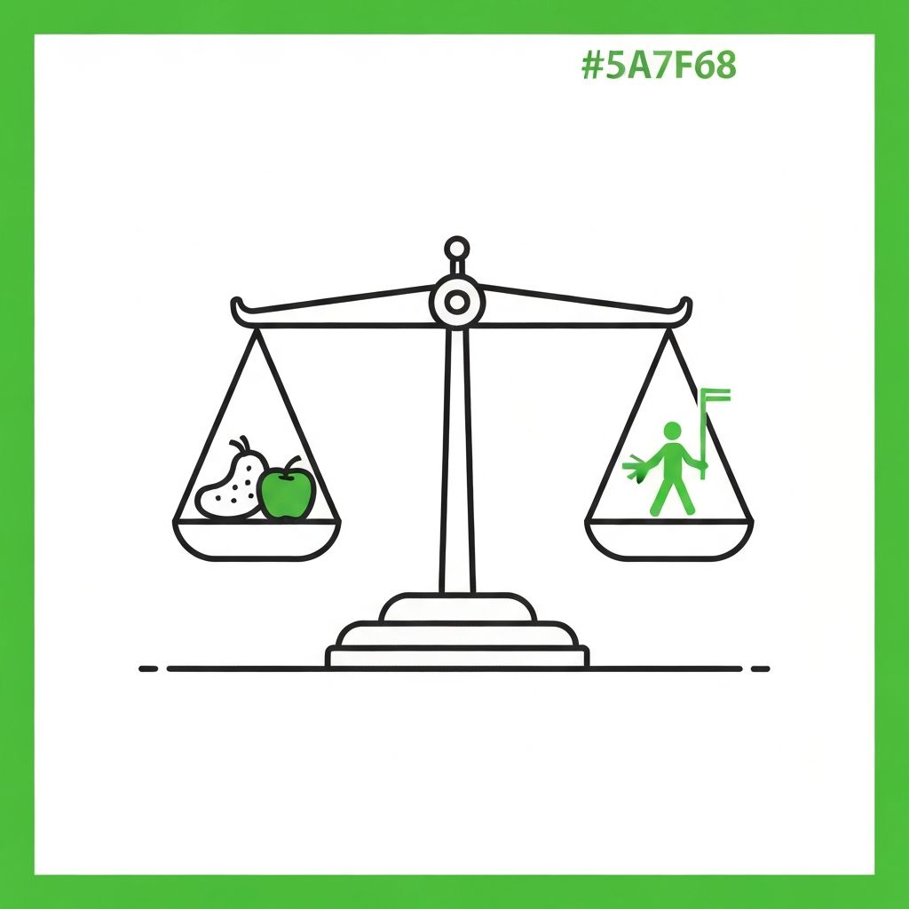 Energy balance concept illustration