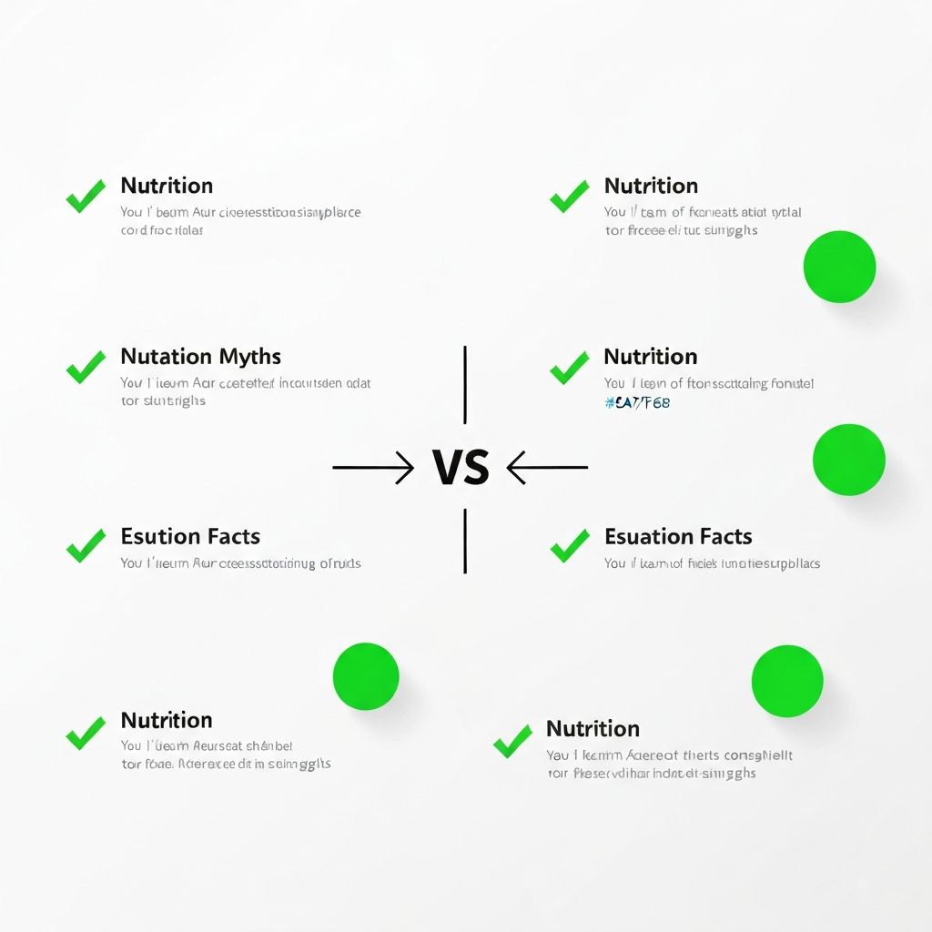 Nutrition facts versus myths comparison